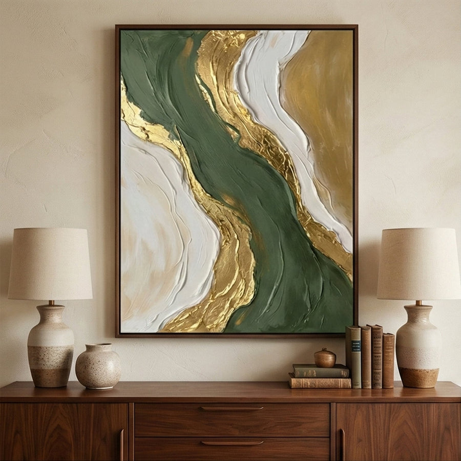 Contemporary Luxe Art | Emerald River