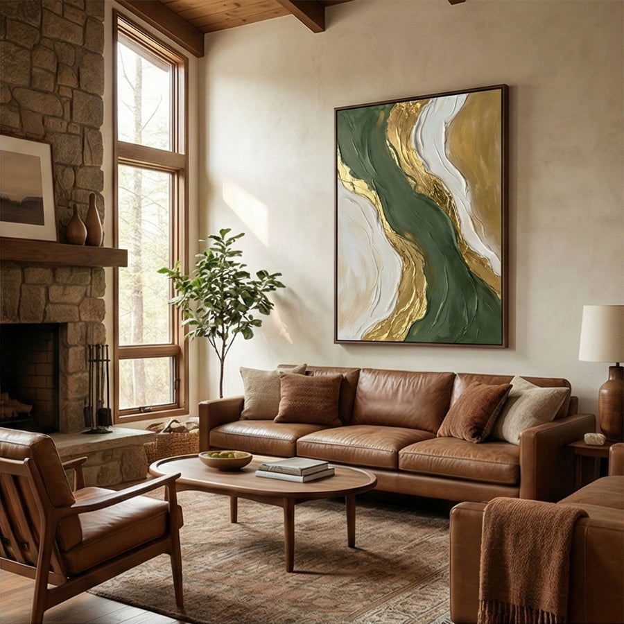 Contemporary Luxe Art | Emerald River