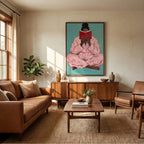 Surreal Art | Cozy-Reading in Pink