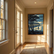 Impressionist Art | Nocturnal Harbor Glow