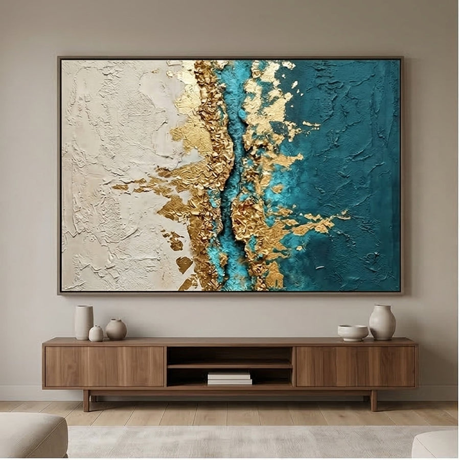 Contemporary Luxe Art | Azure Divide