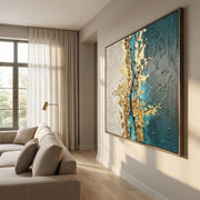 Contemporary Luxe Art | Azure Divide