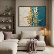Contemporary Luxe Art | Azure Divide
