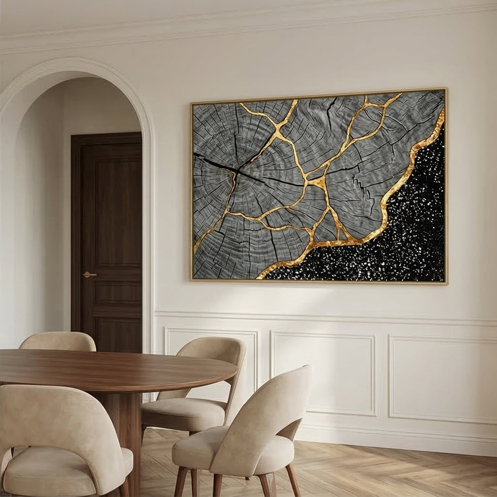 Contemporary Luxe Art | Cracked Eternity