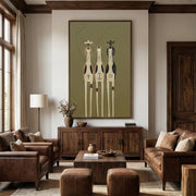 Vintage Americana Art | Patterned Herd
