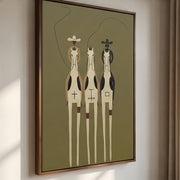 Vintage Americana Art | Patterned Herd