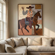 Vintage Americana Art | Lasso Rider