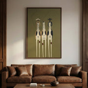Vintage Americana Art | Patterned Herd