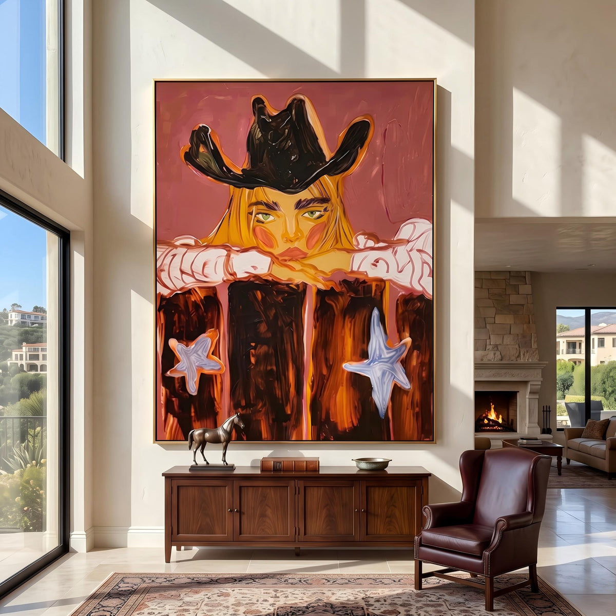 POP Art | Western Cowboy Girl