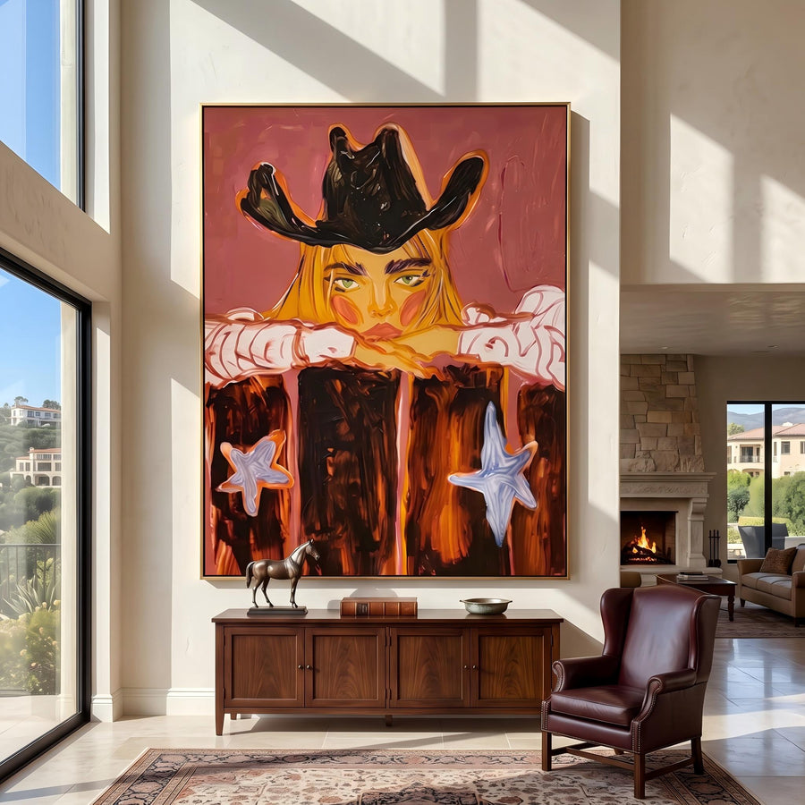 POP Art | Western Cowboy Girl