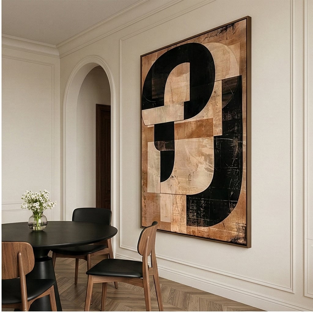 Abstract Art | Ochre Interlock
