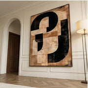 Abstract Art | Ochre Interlock