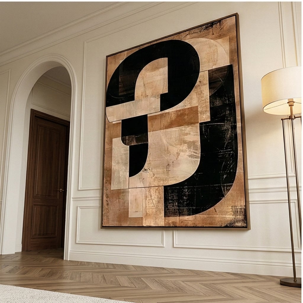 Abstract Art | Ochre Interlock