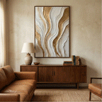 Contemporary Luxe Art | Golden Veins