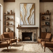 Contemporary Luxe Art | Golden Veins