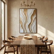 Contemporary Luxe Art | Golden Veins
