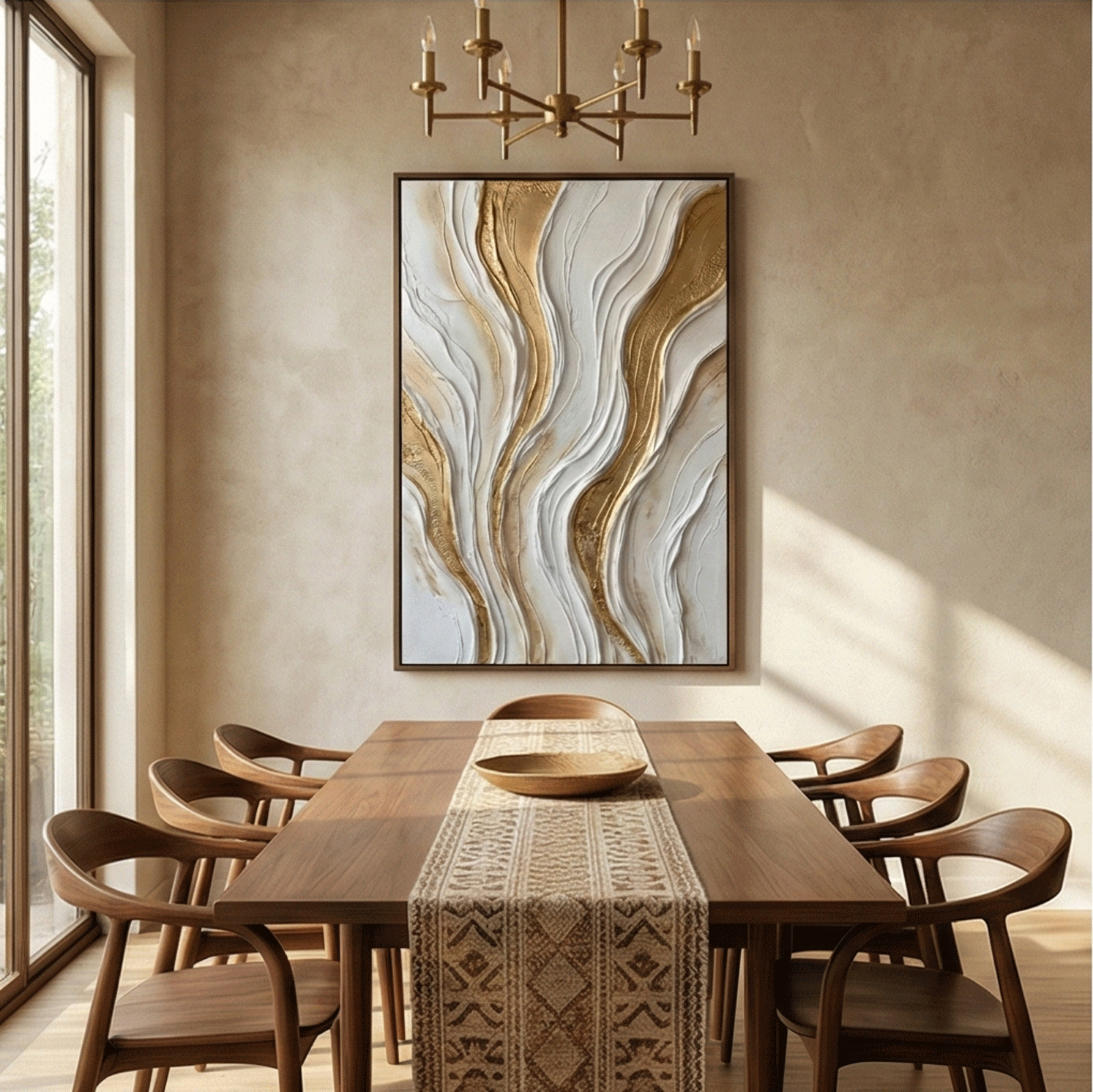 Contemporary Luxe Art | Golden Veins