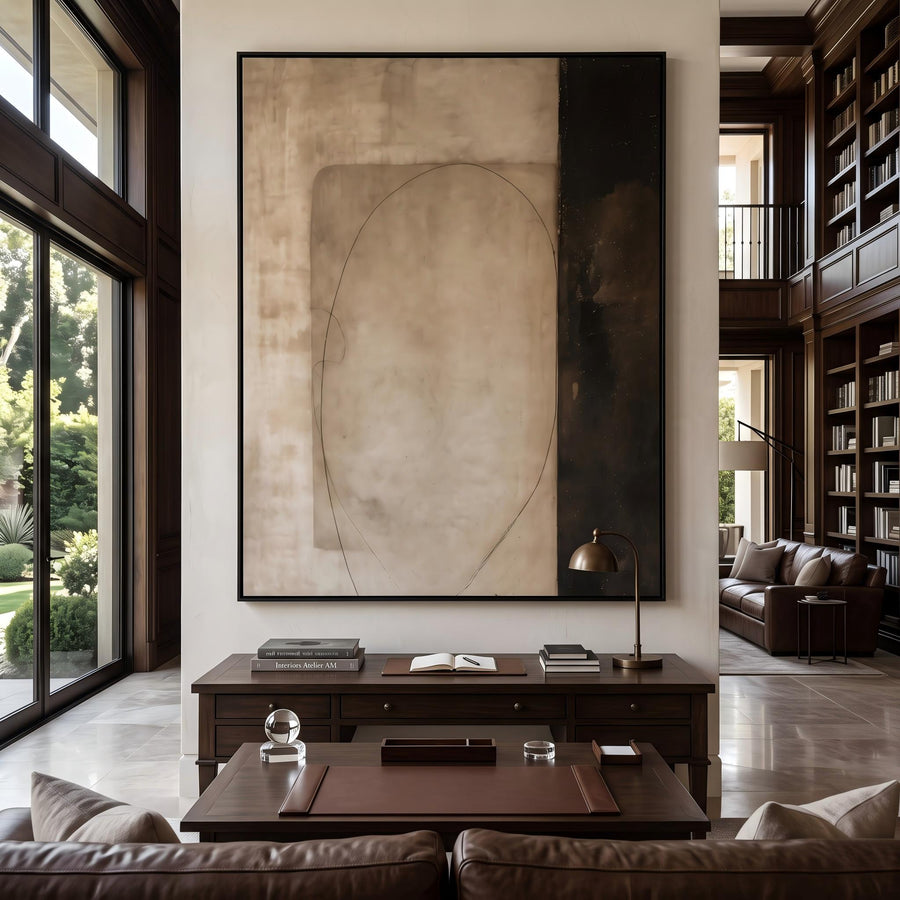 Wabi-Sabi Art｜Earth‑Tone Minimalist Abstract Wall Art