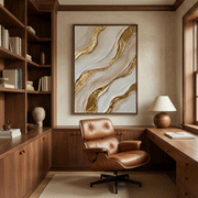 Contemporary Luxe Art | Golden Flow