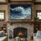 3D textured Art | Ocean Radiant Crest