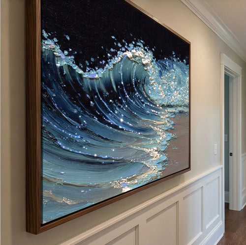 3D textured Art | Ocean Radiant Crest