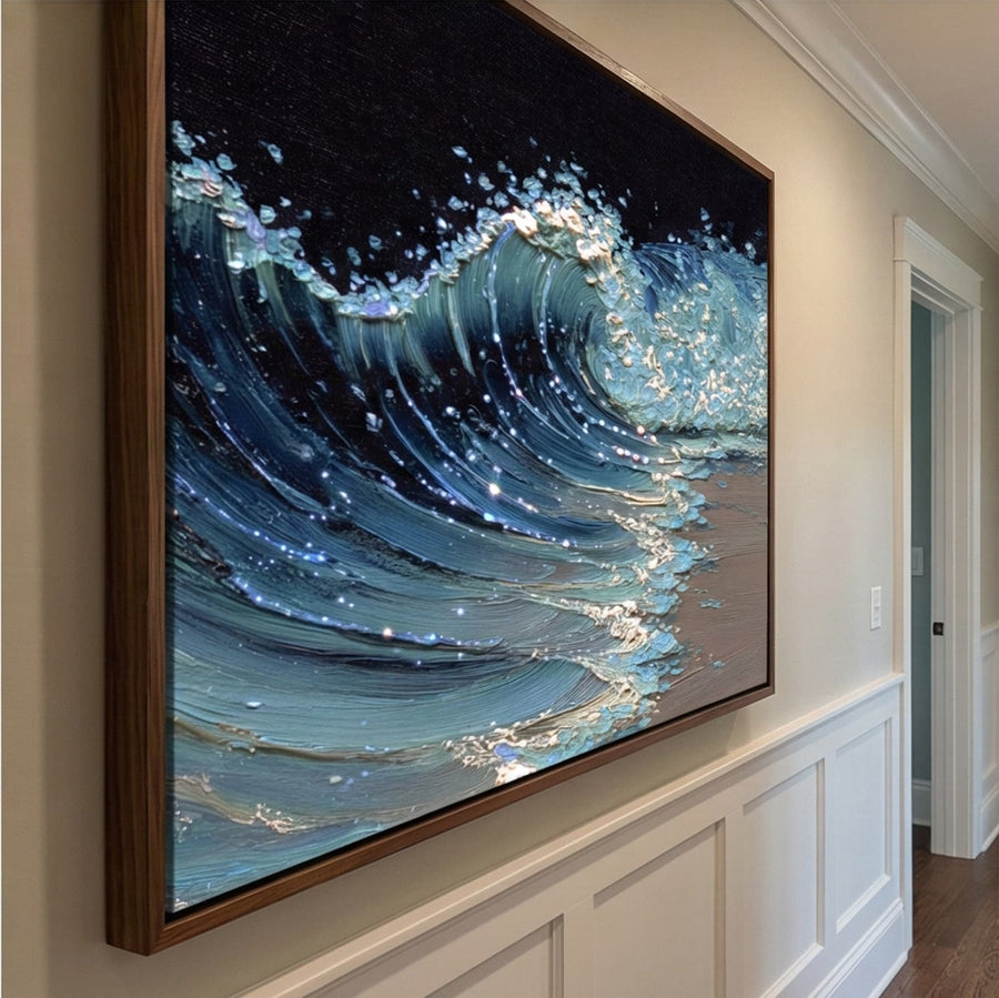 3D textured Art | Ocean Radiant Crest