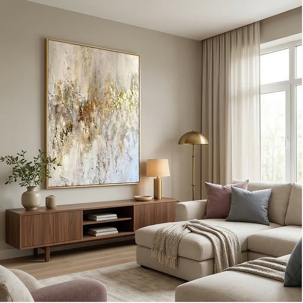 Contemporary Luxe Art | Ivory Echoes