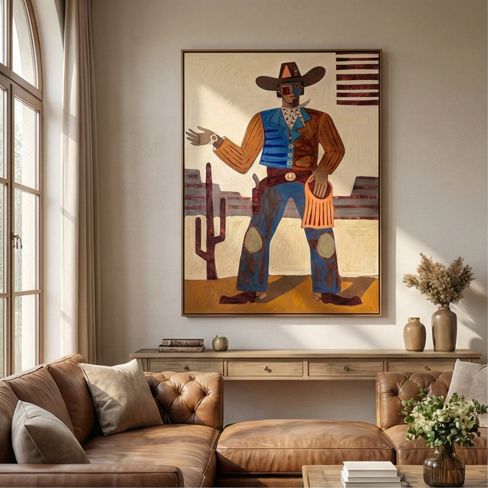 Vintage Americana Art | Desert Gentleman