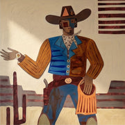 Vintage Americana Art | Desert Gentleman