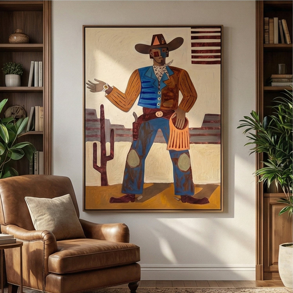 Vintage Americana Art | Desert Gentleman