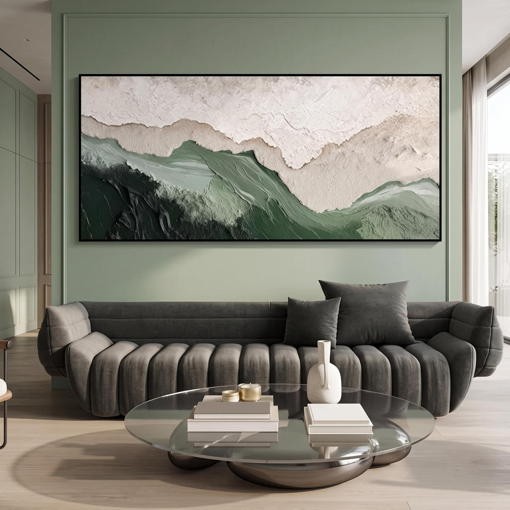 3D-Textured Art｜Layered Mountain Wall Art