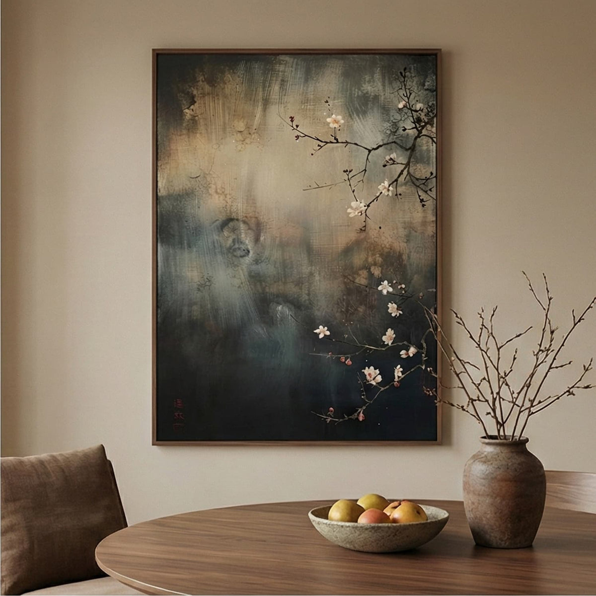 Wabi-Sabi Art | Winter Plum Blossom