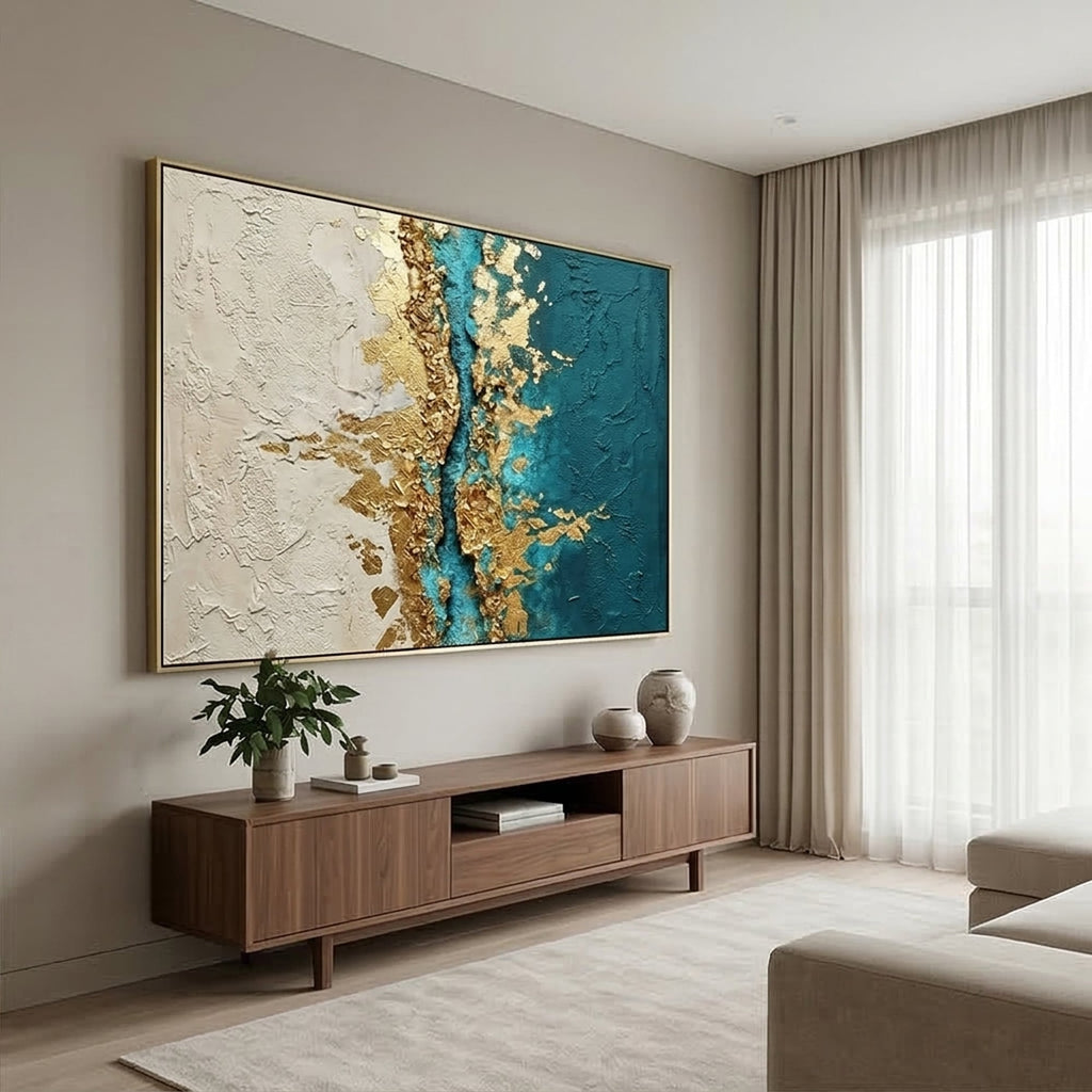 Contemporary Luxe Art | Azure Divide