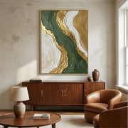 Contemporary Luxe Art | Emerald River