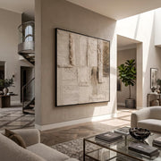 Wabi-Sabi Art｜Cream 3D Abstract Wall Art