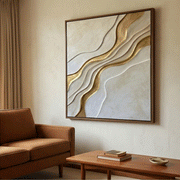 Contemporary Luxe Art | Golden Waves