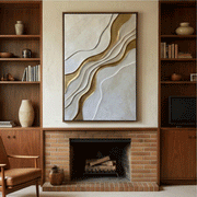Contemporary Luxe Art | Golden Waves