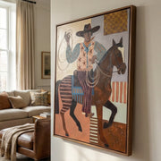 Vintage Americana Art | Lasso Rider