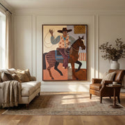 Vintage Americana Art | Lasso Rider