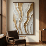 Contemporary Luxe Art | Golden Veins