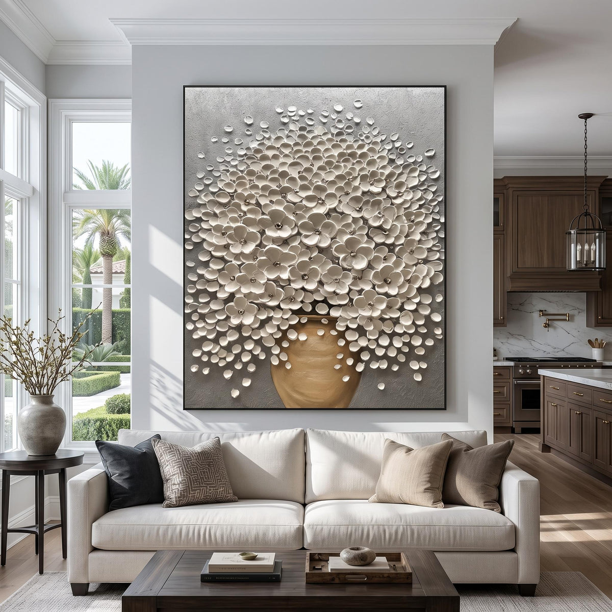 3D-Textured Art｜Luxury 3D Blossom Wall Painting