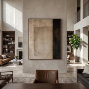Wabi-Sabi Art｜Earth‑Tone Minimalist Abstract Wall Art