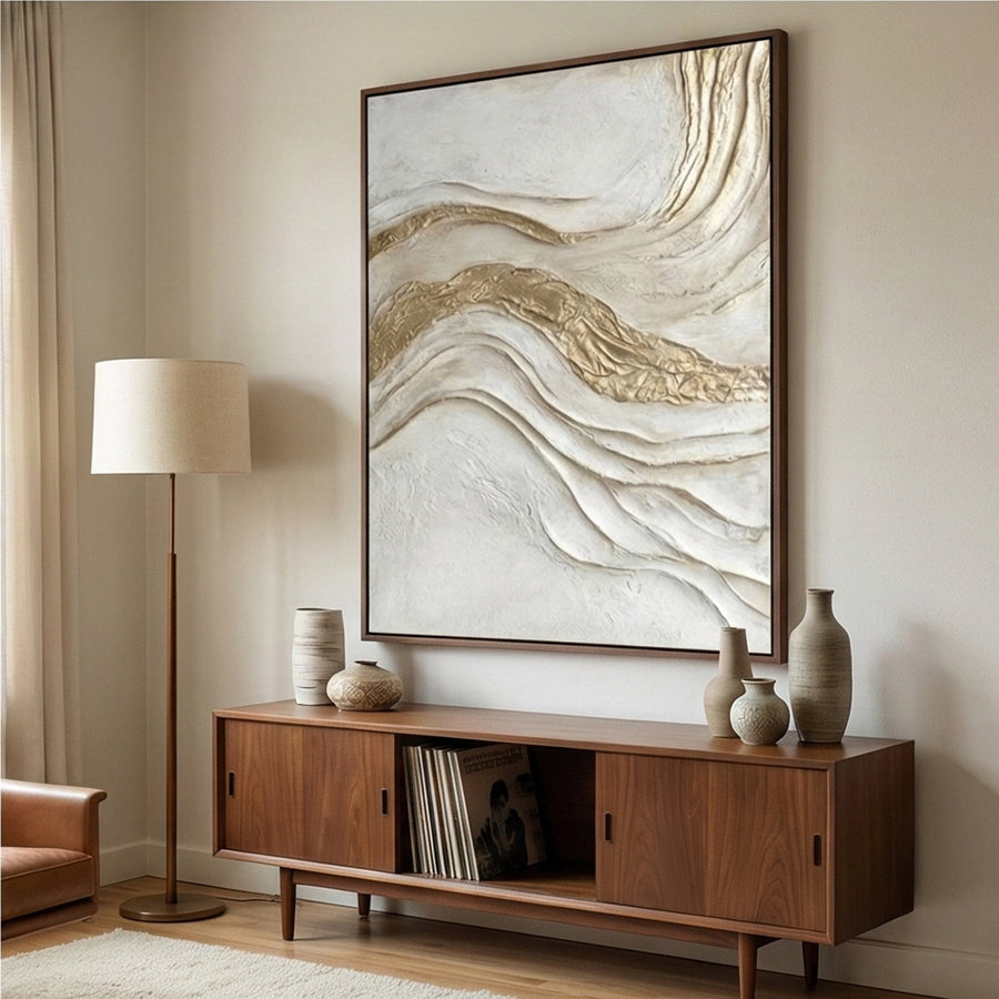 Contemporary Luxe Art | Golden Dunes