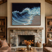 3D textured Art | Ocean Radiant Crest