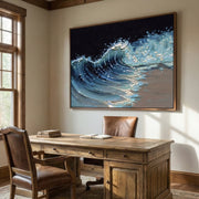 3D textured Art | Ocean Radiant Crest