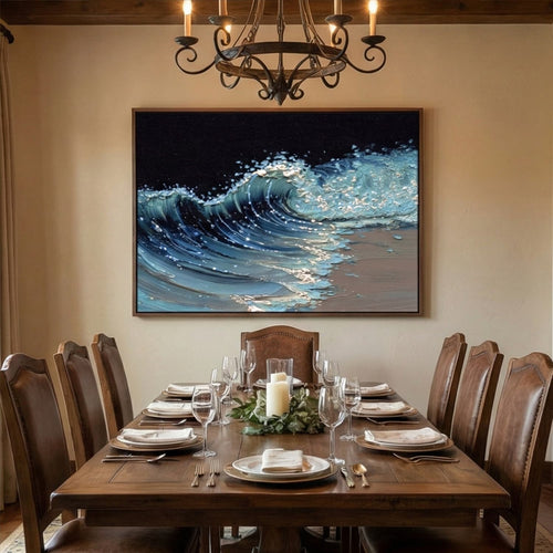 3D textured Art | Ocean Radiant Crest