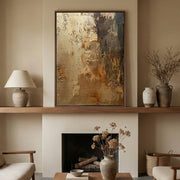 Wabi-Sabi Art | Golden Texture Flow
