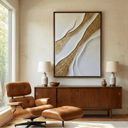 Contemporary Luxe Art | Textured Gold