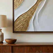 Contemporary Luxe Art | Textured Gold