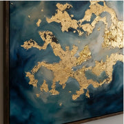 Contemporary Luxe Art |Golden Nebula